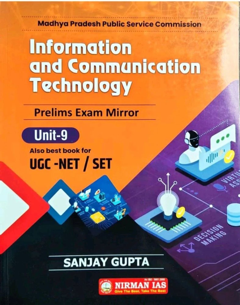 6th Edition Nirman ias Information and communication Technology Mppsc prelims 2025-26 unit -9 SANJAY GUPTA