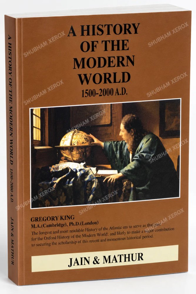 A History of the Modern World 1500–2000 A.D. | Jain & Mathur | Modern World History Book | Paperback