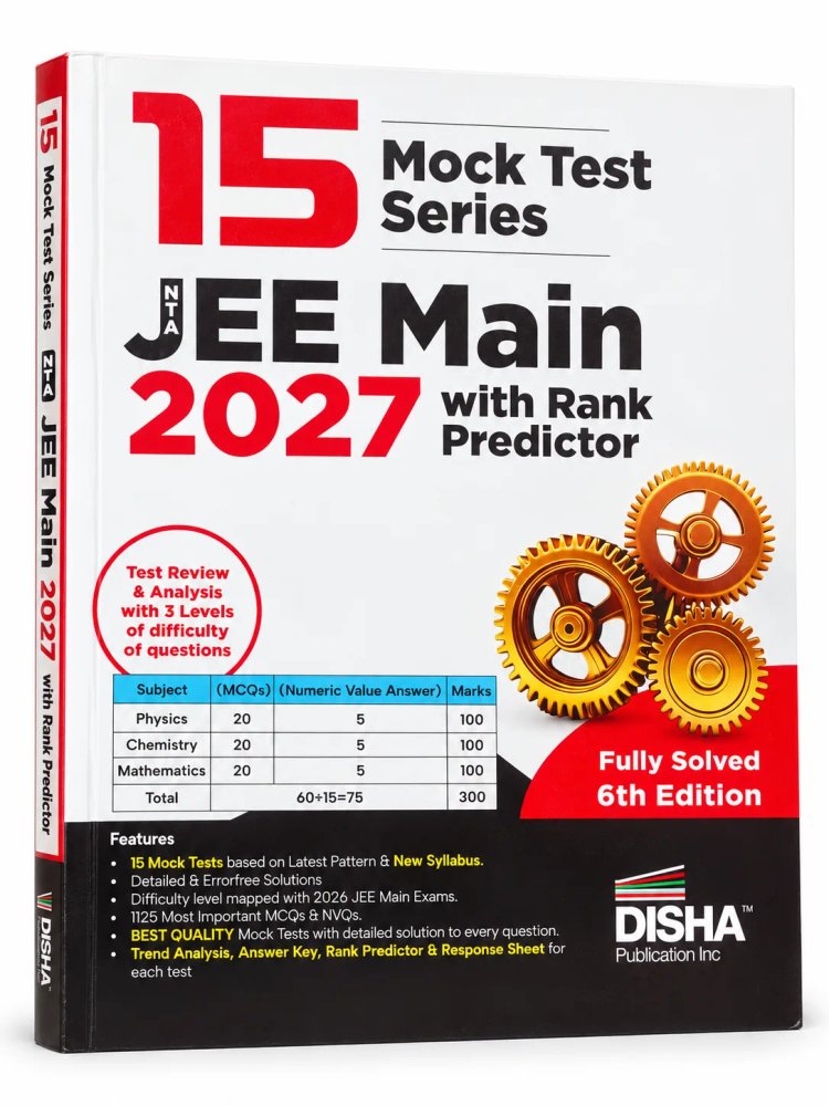 Disha 15 Mock Test Series JEE Main 2027 with Rank Predictor 6th Edition (English Medium)