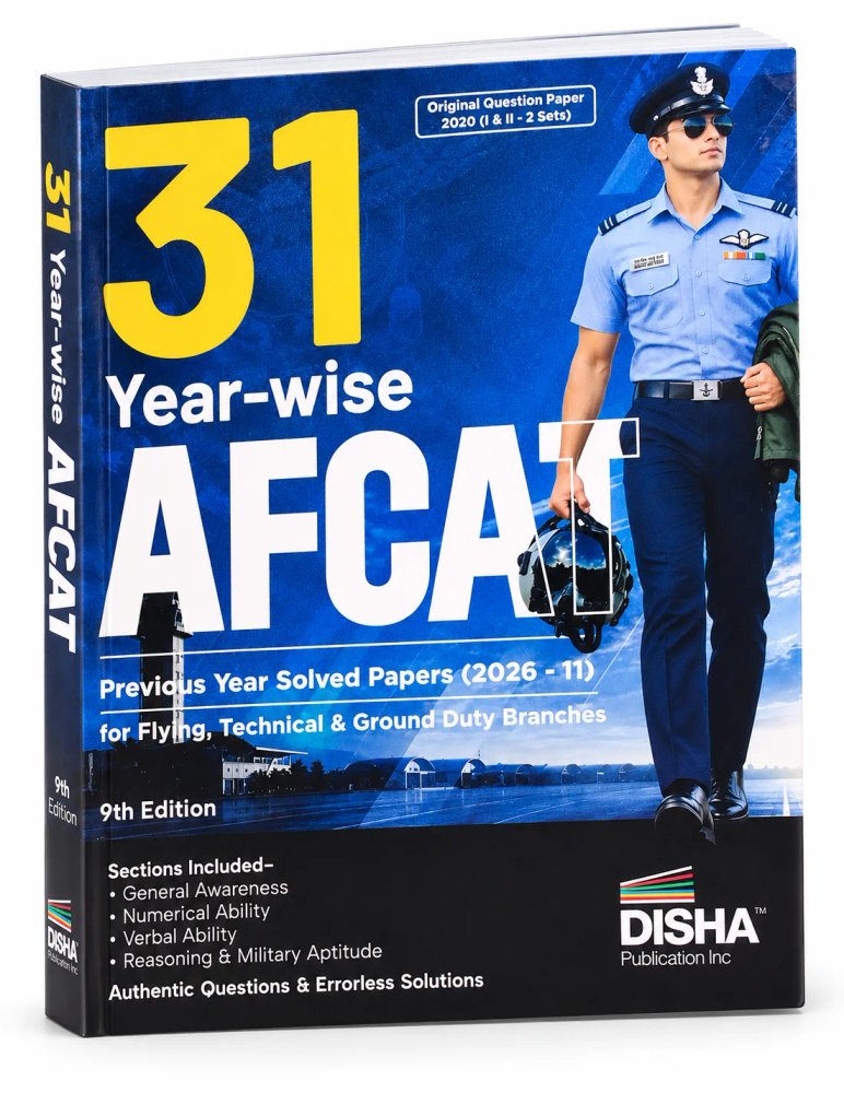 Disha 31 Year-wise AFCAT Previous Year Solved Papers (2026 - 2011) 9th Edition