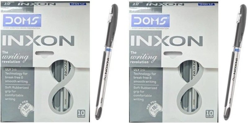 DOMS EVERY AMBITION NEEDS PREPARATION INXON Ball, black pen, 10 pieces