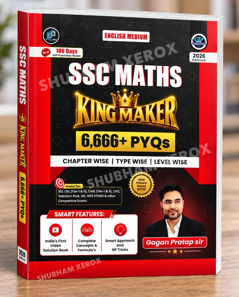 SSC Maths King Maker 2026 | 6,666+ PYQs | English Medium | Gagan Pratap Sir