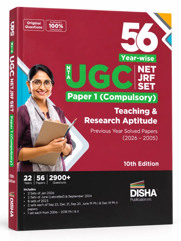 NTA UGC NET / JRF / SET Paper 1 (Compulsory) Teaching & Research Aptitude - 56 Year-wise | Disha Publication