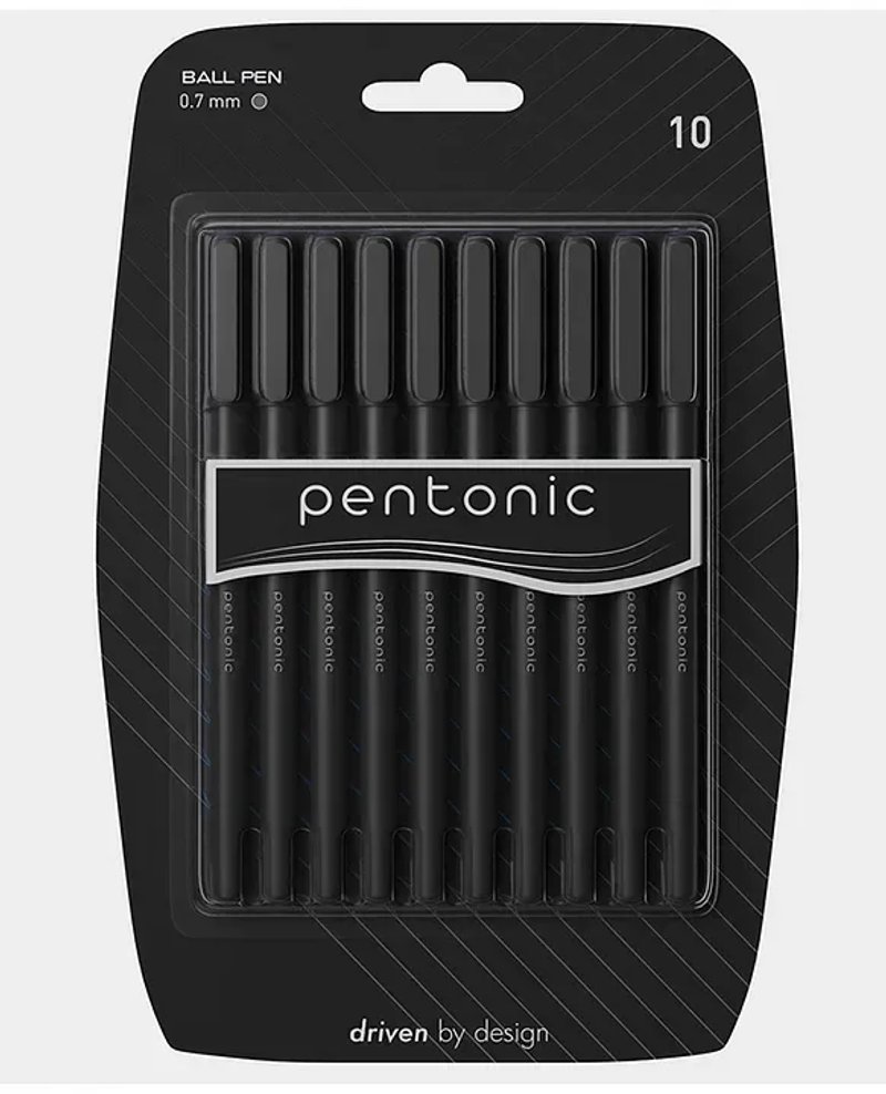 Pentonic Premium Ball Point Pen blue 10 Pcs Blister Set