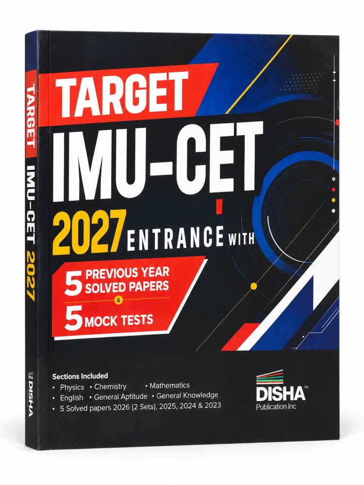 TARGET IMU-CET 2027 Entrance Exam Guide with 5 Previous Year Solved Papers (2026-2023) & 5 Mock Tests