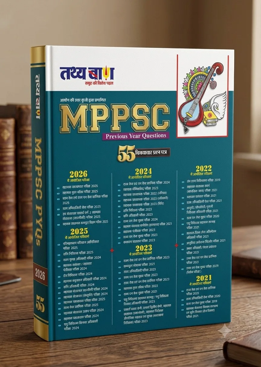 Tathya Baan MPPSC Previous Year Questions (PYQ) 2021-2026 | 55 Subject-Wise Solved Papers | Verified by Official Answer Keys | For State Service, Forest Service & All MPPSC Exams (Hindi Medium)
