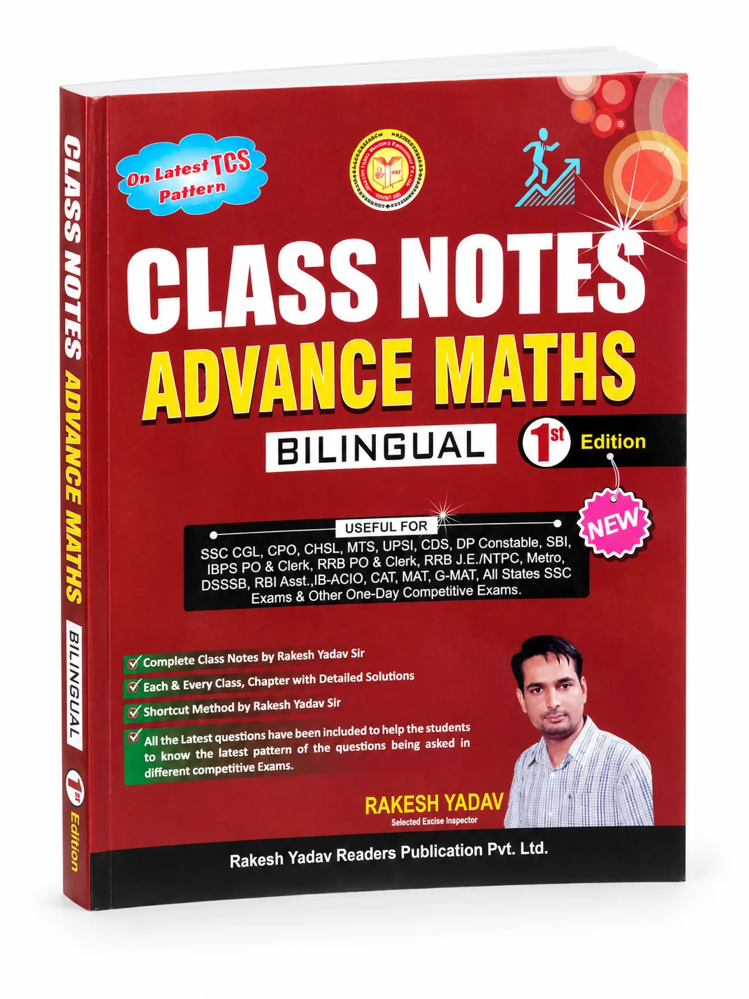 Class Notes Advance Maths by Rakesh Yadav | Bilingual 1st Edition | SSC, Railway, Banking & Competitive Exams